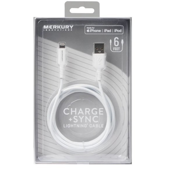 NWB MERKURY 6 ft Charge and Sync Lightning Cable - Picture 7 of 7